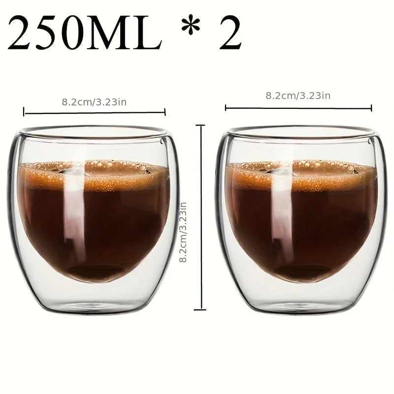Elegant Double-Walled Glass Tumblers