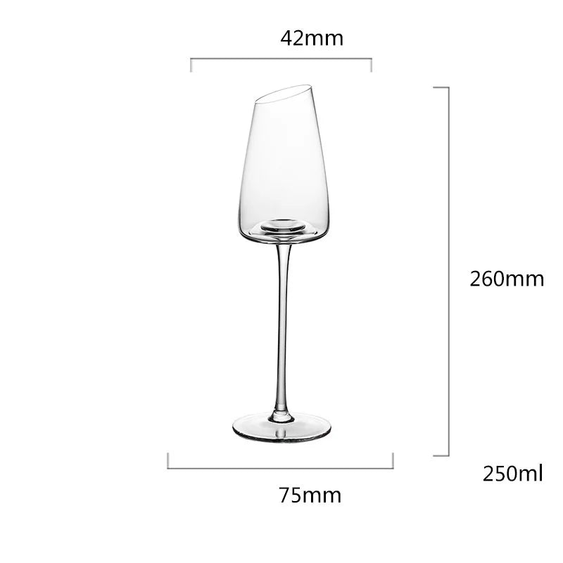 Luxurious Long Stem Wine Glass